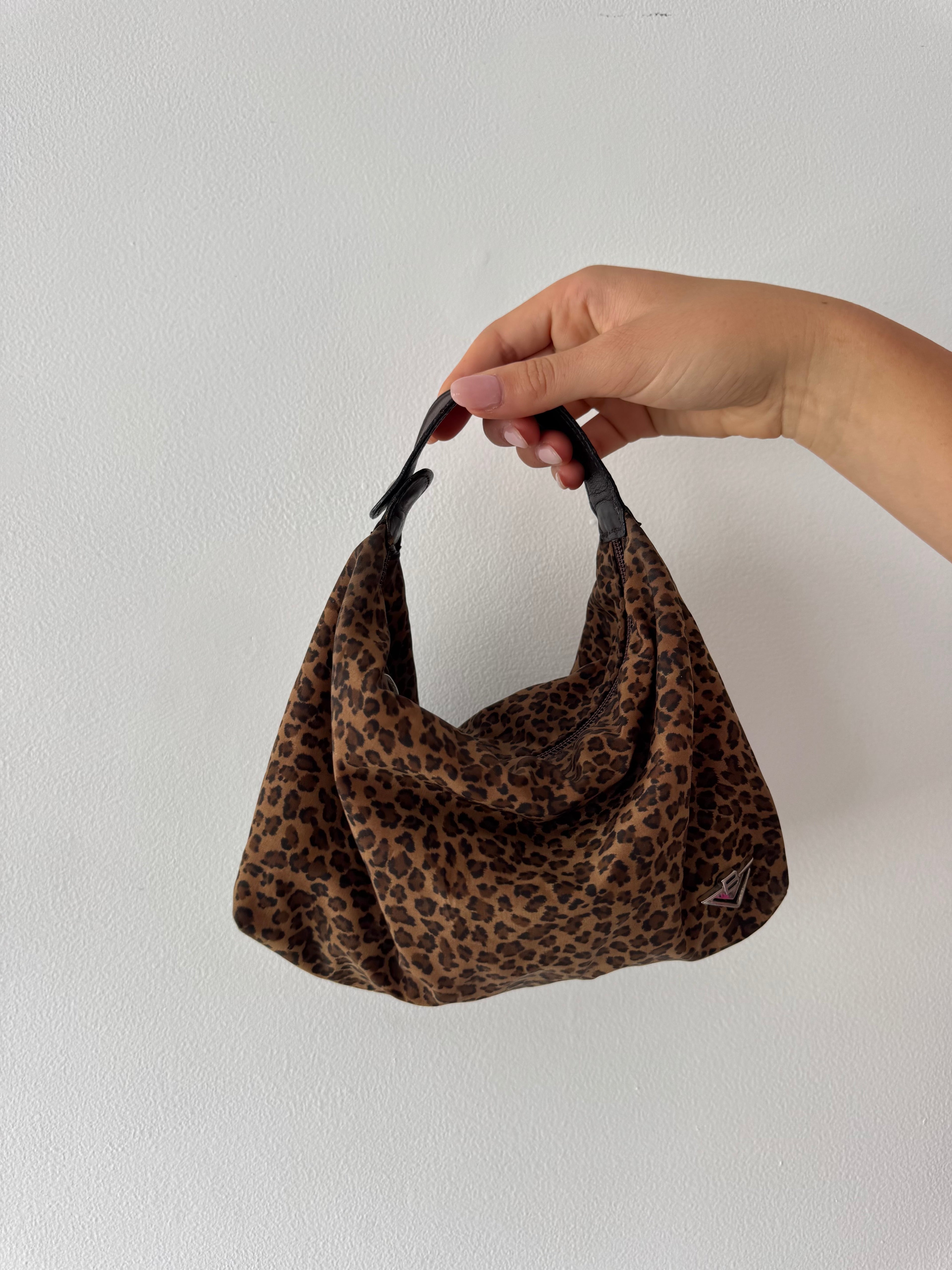 Bottega Veneta Leopard Print Mini Hobo Bag
