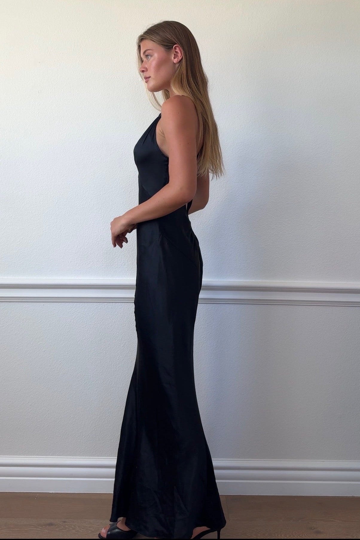 Express 100% Silk Beaded Gown