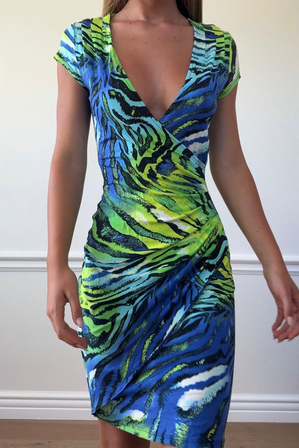 Cache Exotic Print Bodycon Dress
