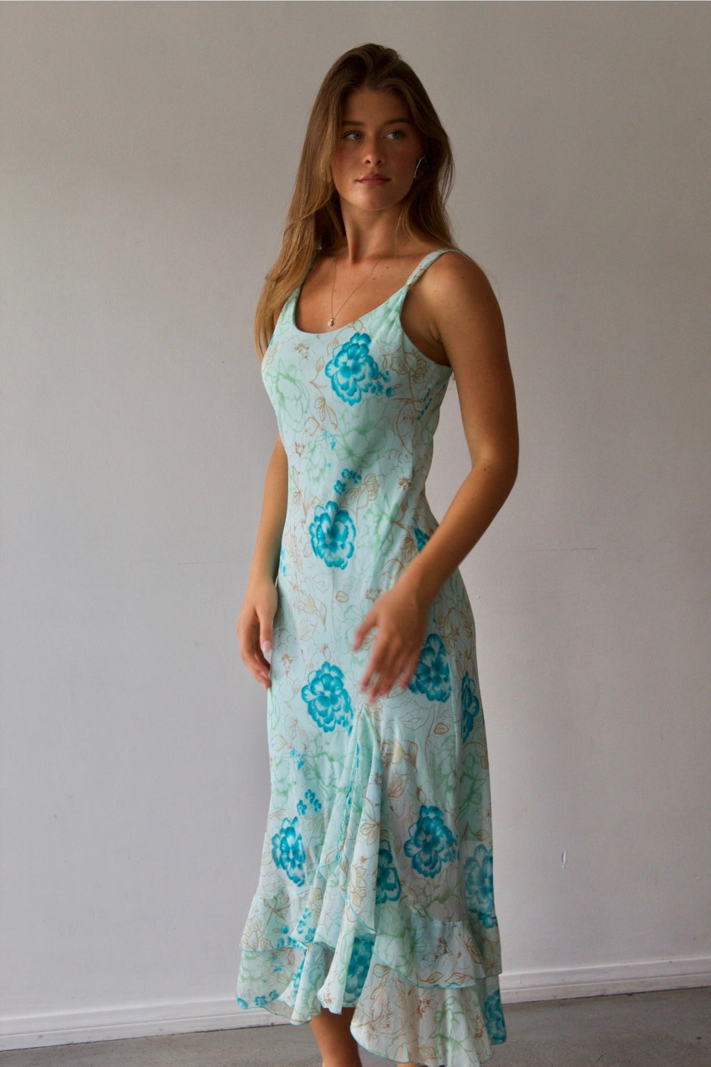 Blue Floral Dress by Emily D