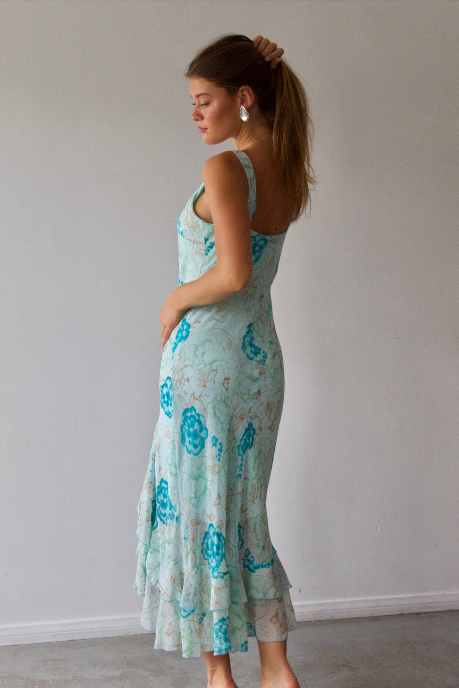 Blue Floral Dress by Emily D