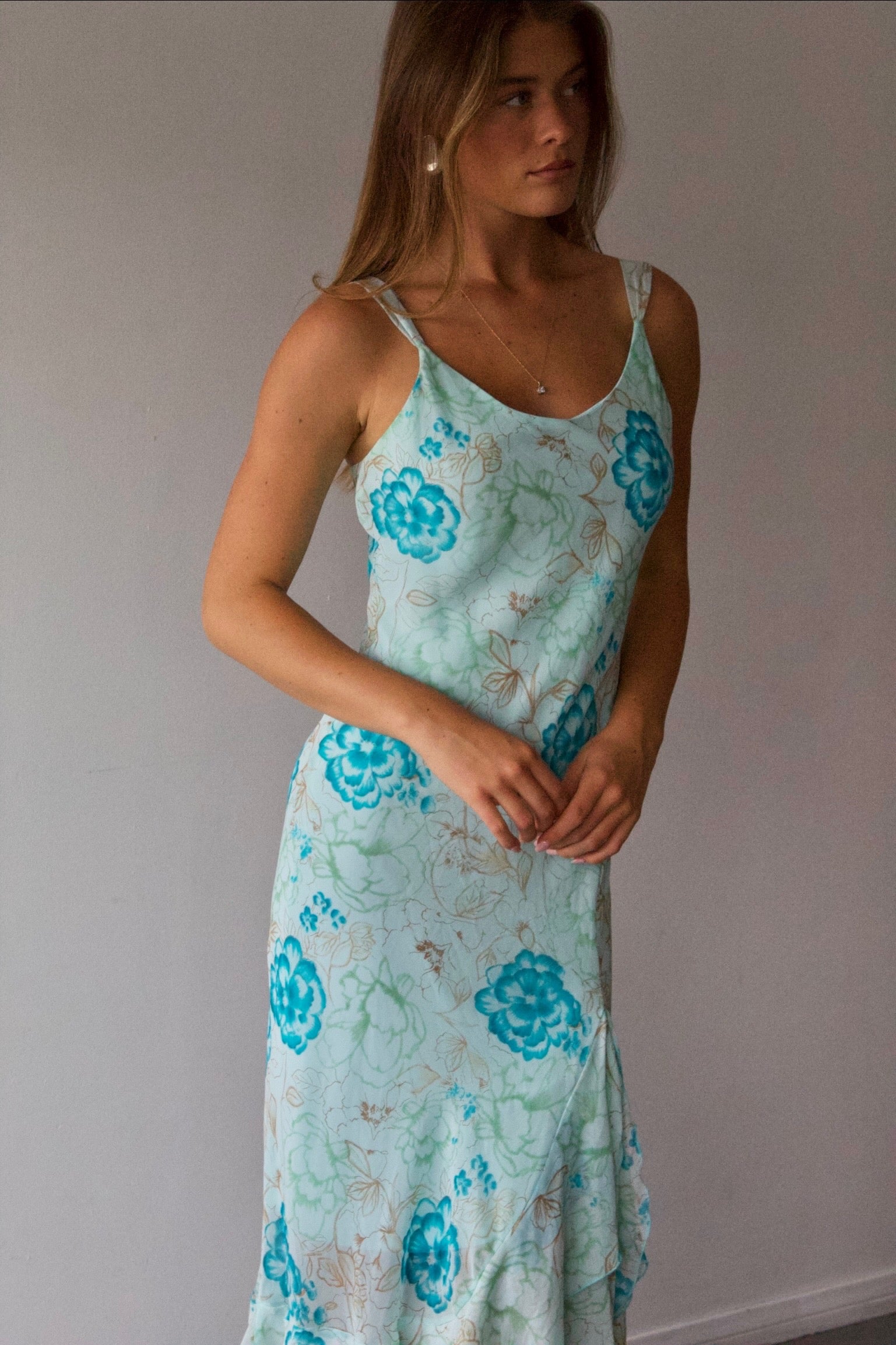 Blue Floral Dress by Emily D