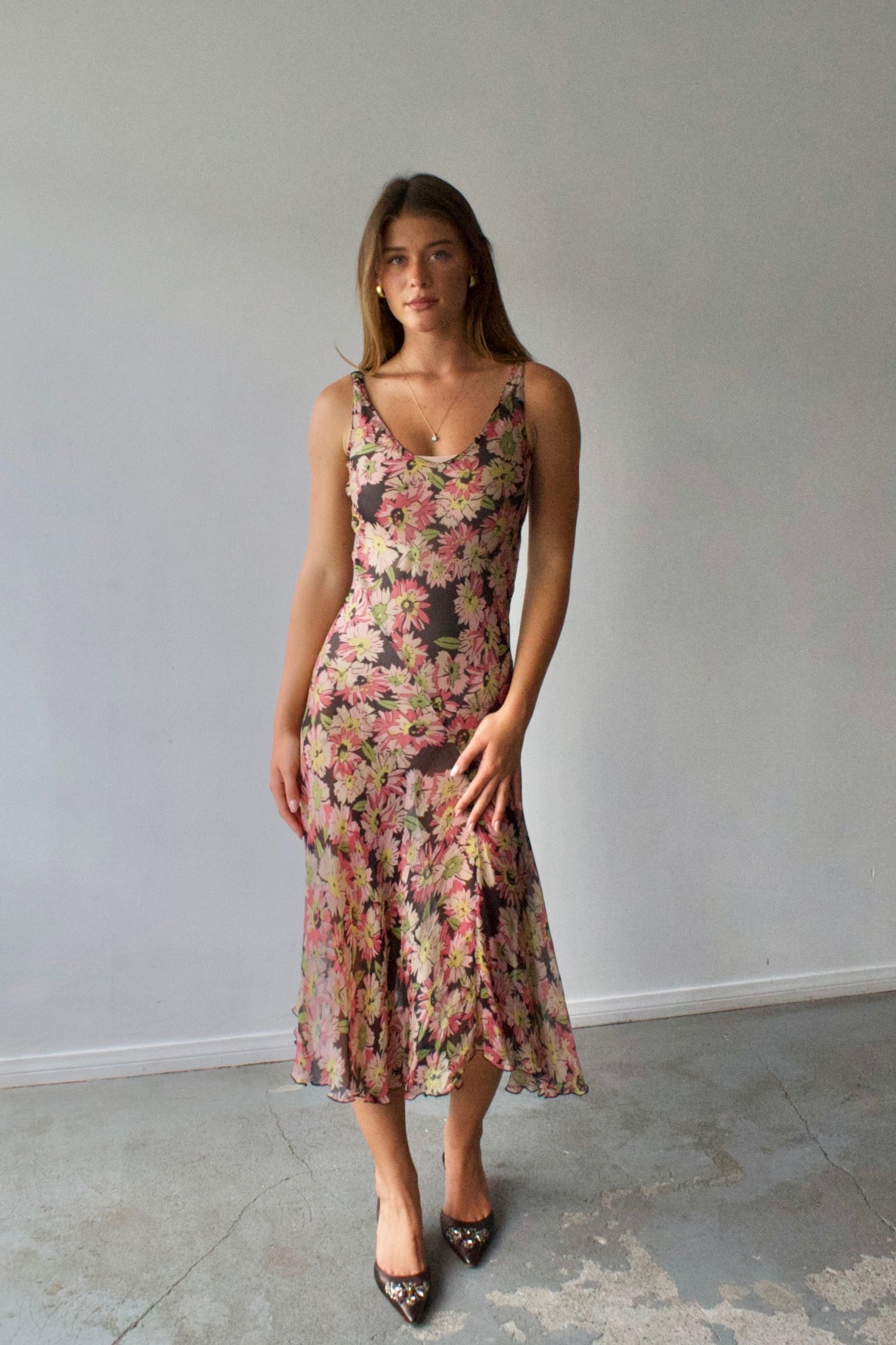Bluemarine Anna Molinari Floral Dress