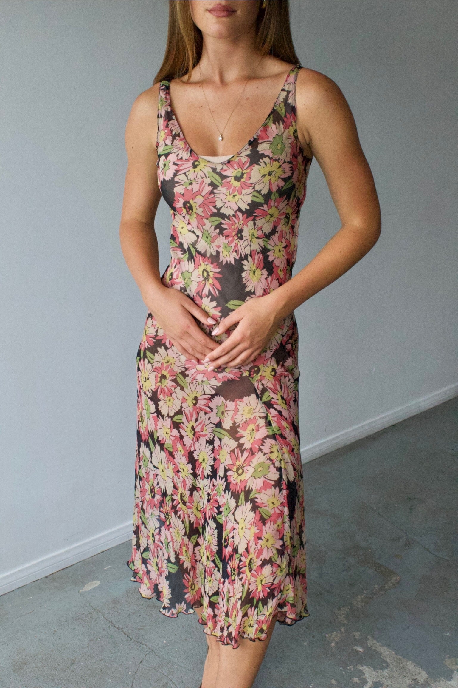 Bluemarine Anna Molinari Floral Dress