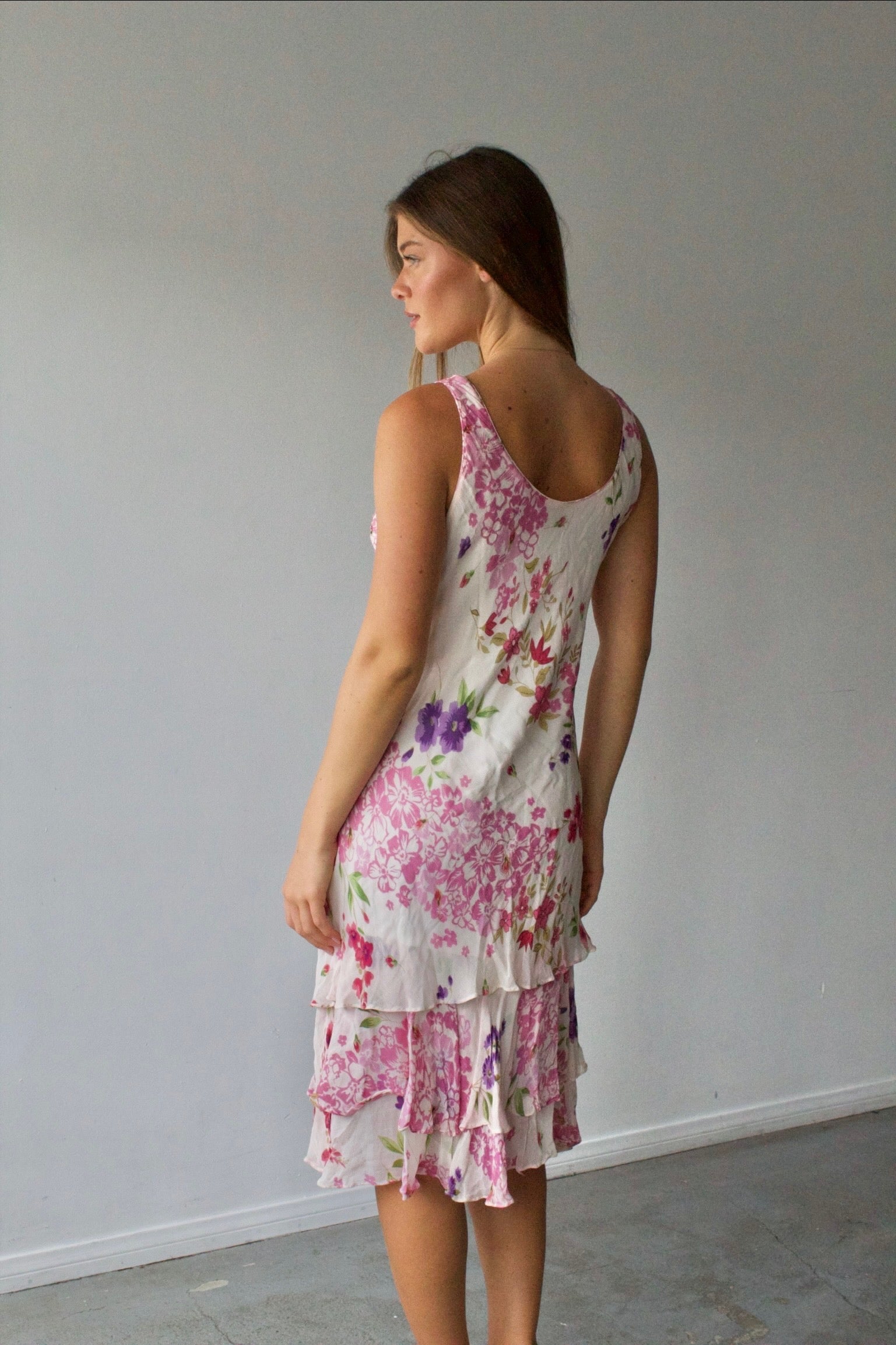Bella Blue Floral Beaded Dress