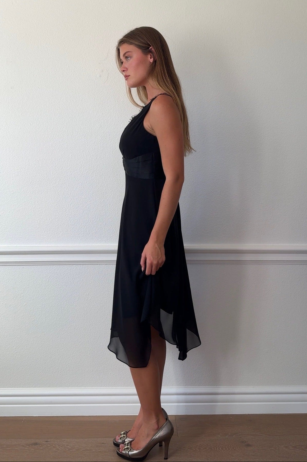 London Times Plunge Neckline Dress