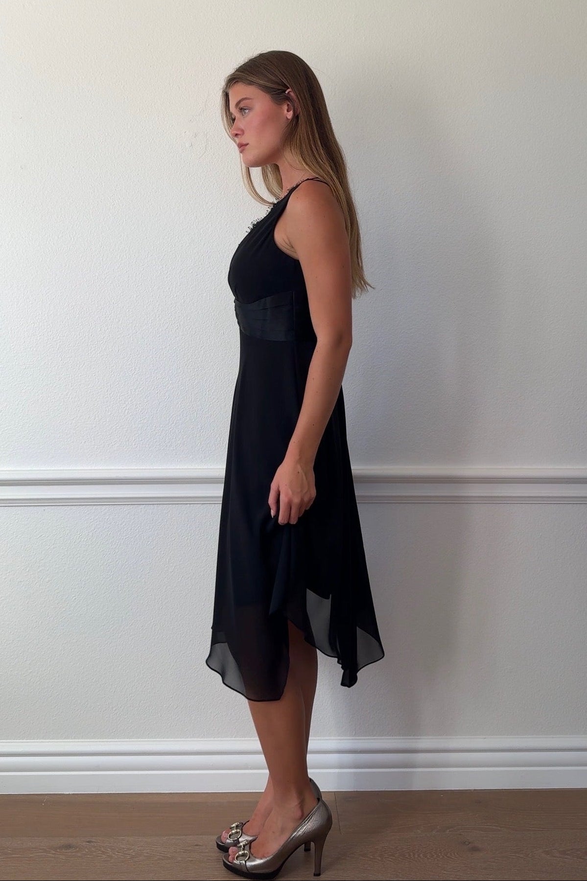 London Times Plunge Neckline Dress