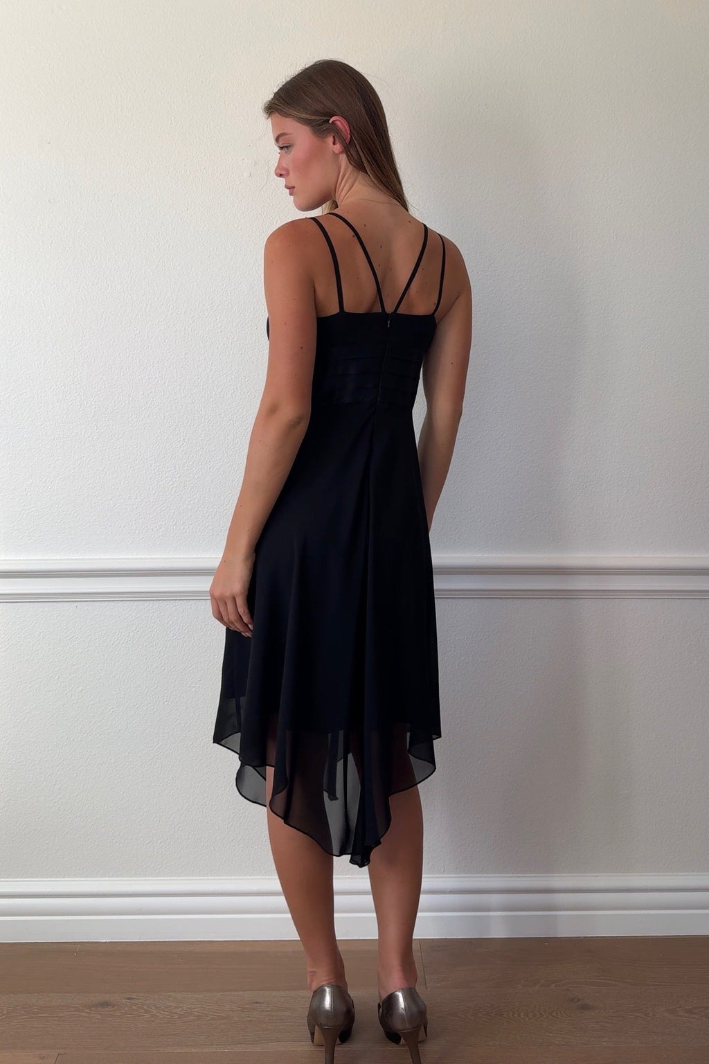 London Times Plunge Neckline Dress