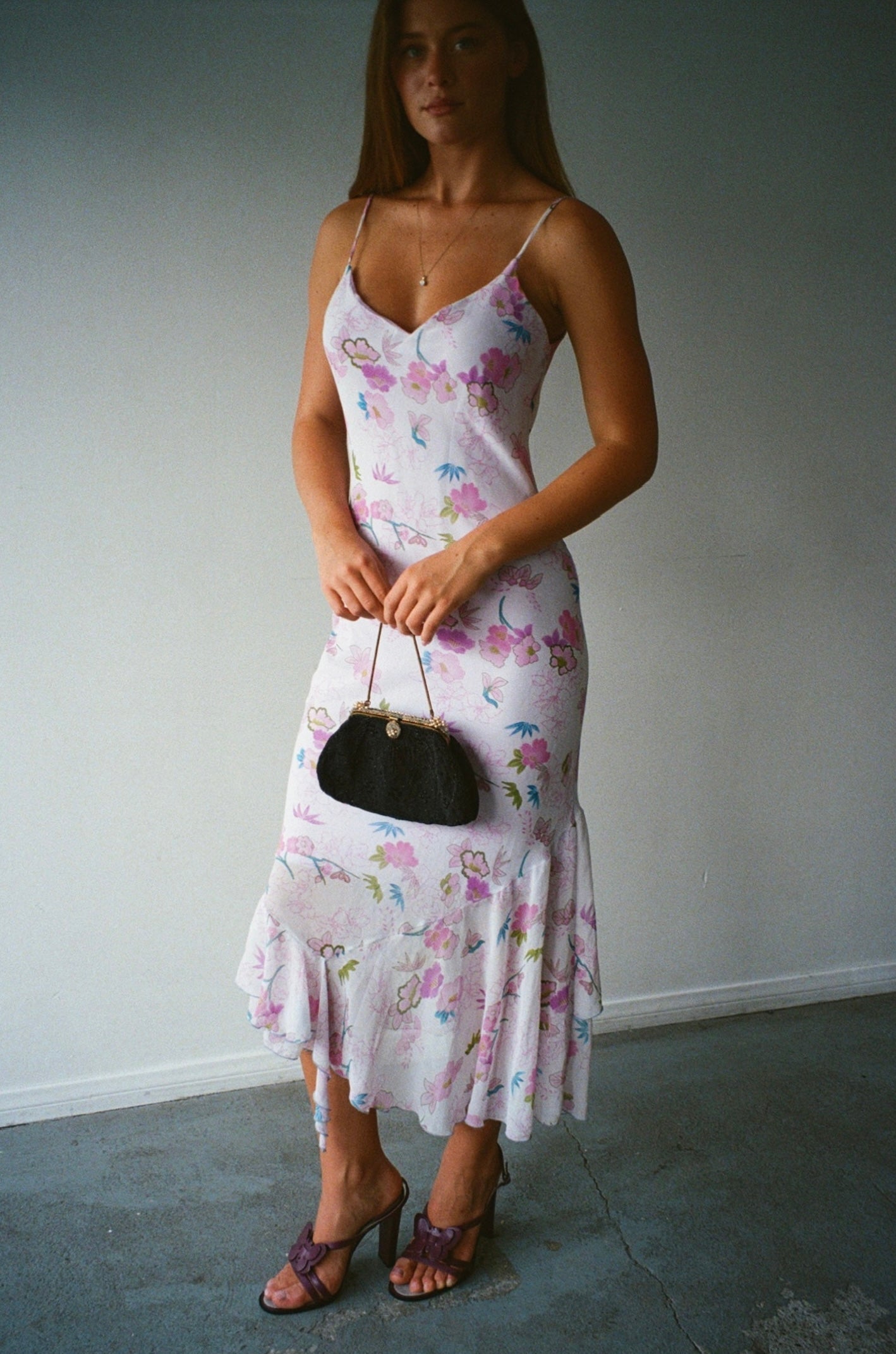 Purple Floral Dress by Emily D