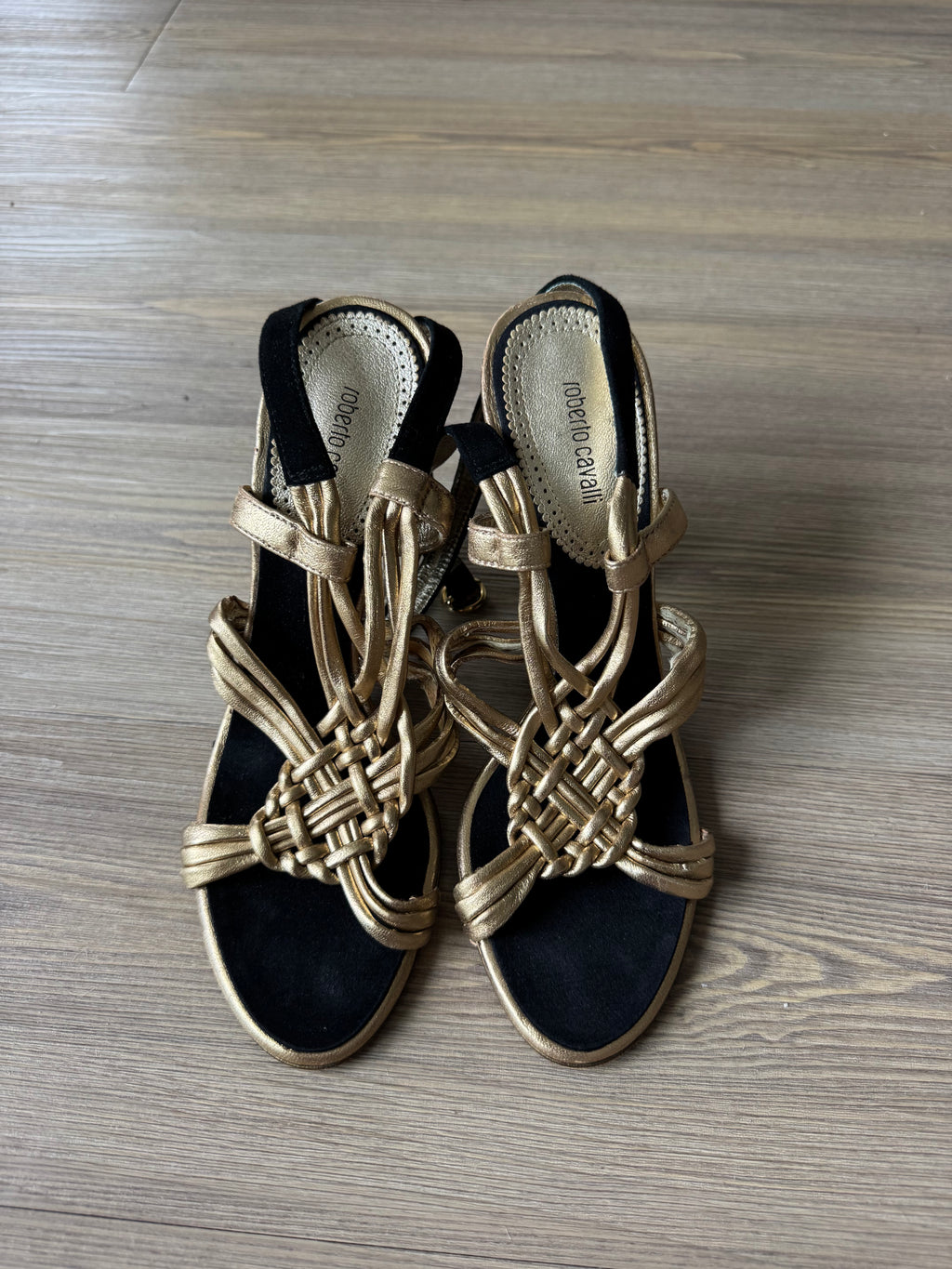 Roberto Cavalli Strappy Heels (37.5)