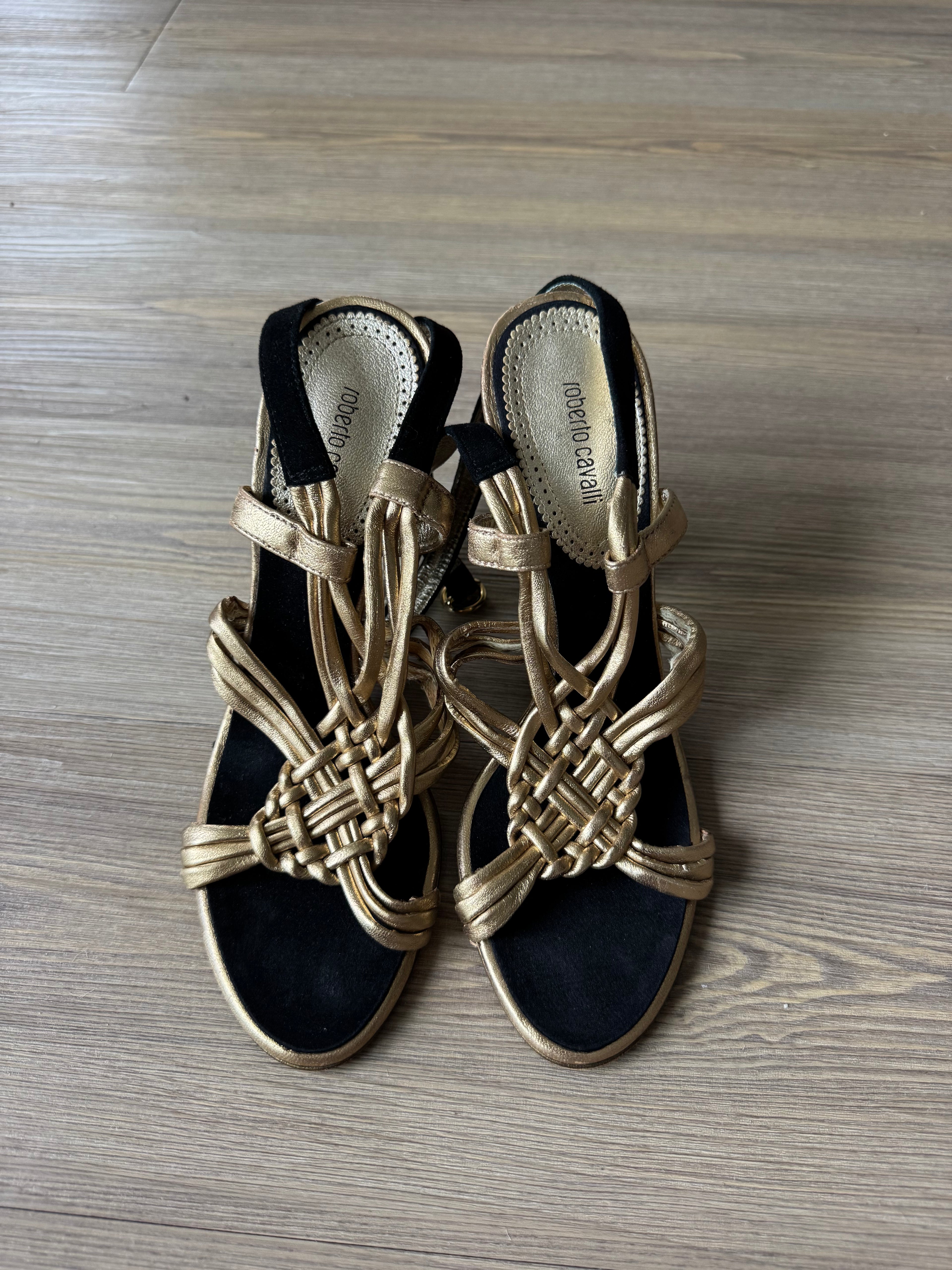 Roberto Cavalli Strappy Heels (37.5)