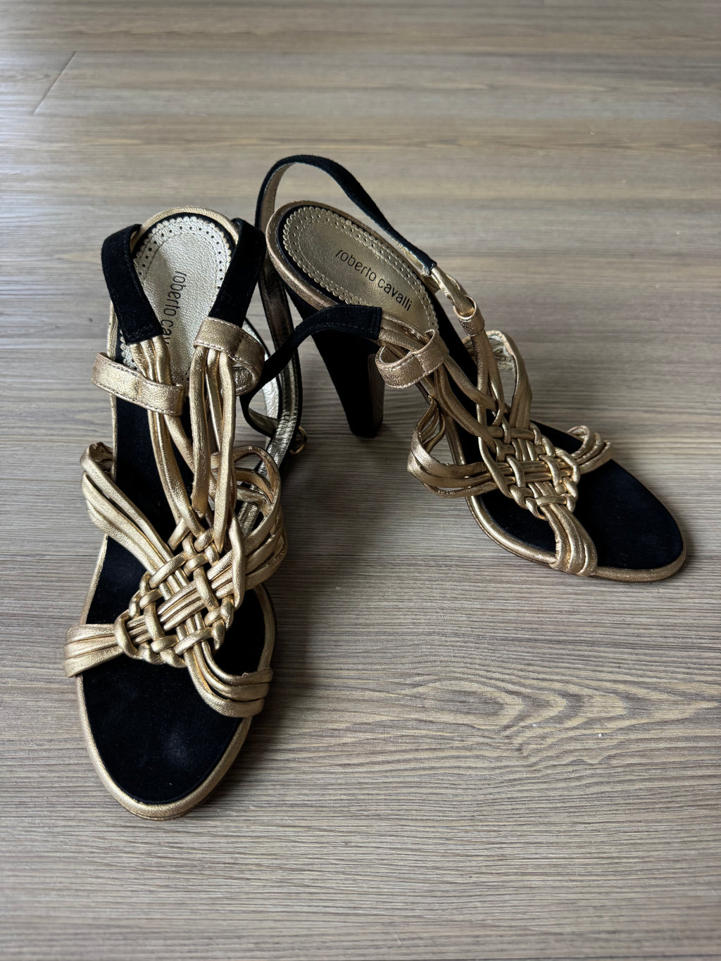 Roberto Cavalli Strappy Heels (37.5)