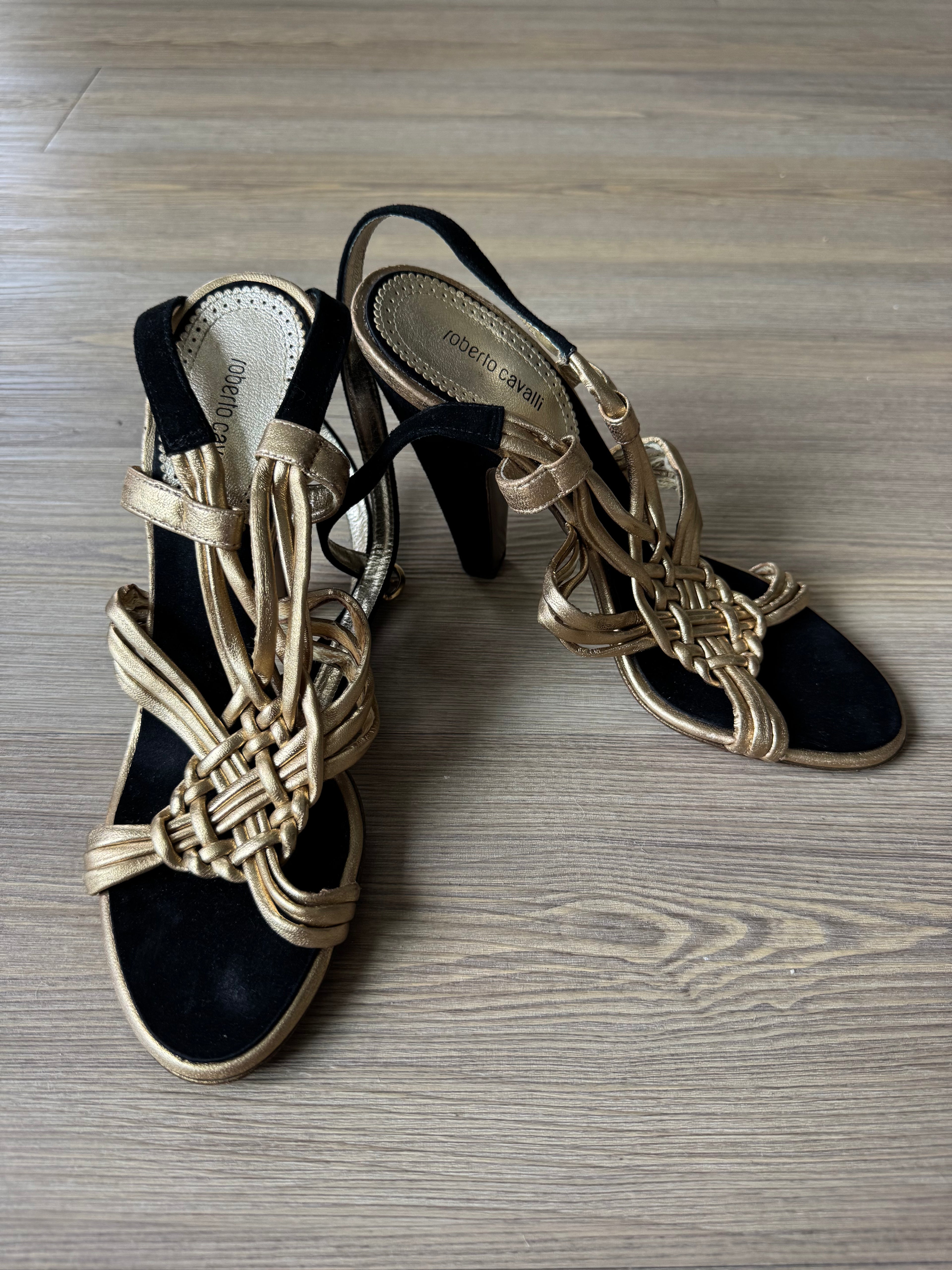 Roberto Cavalli Strappy Heels (37.5)