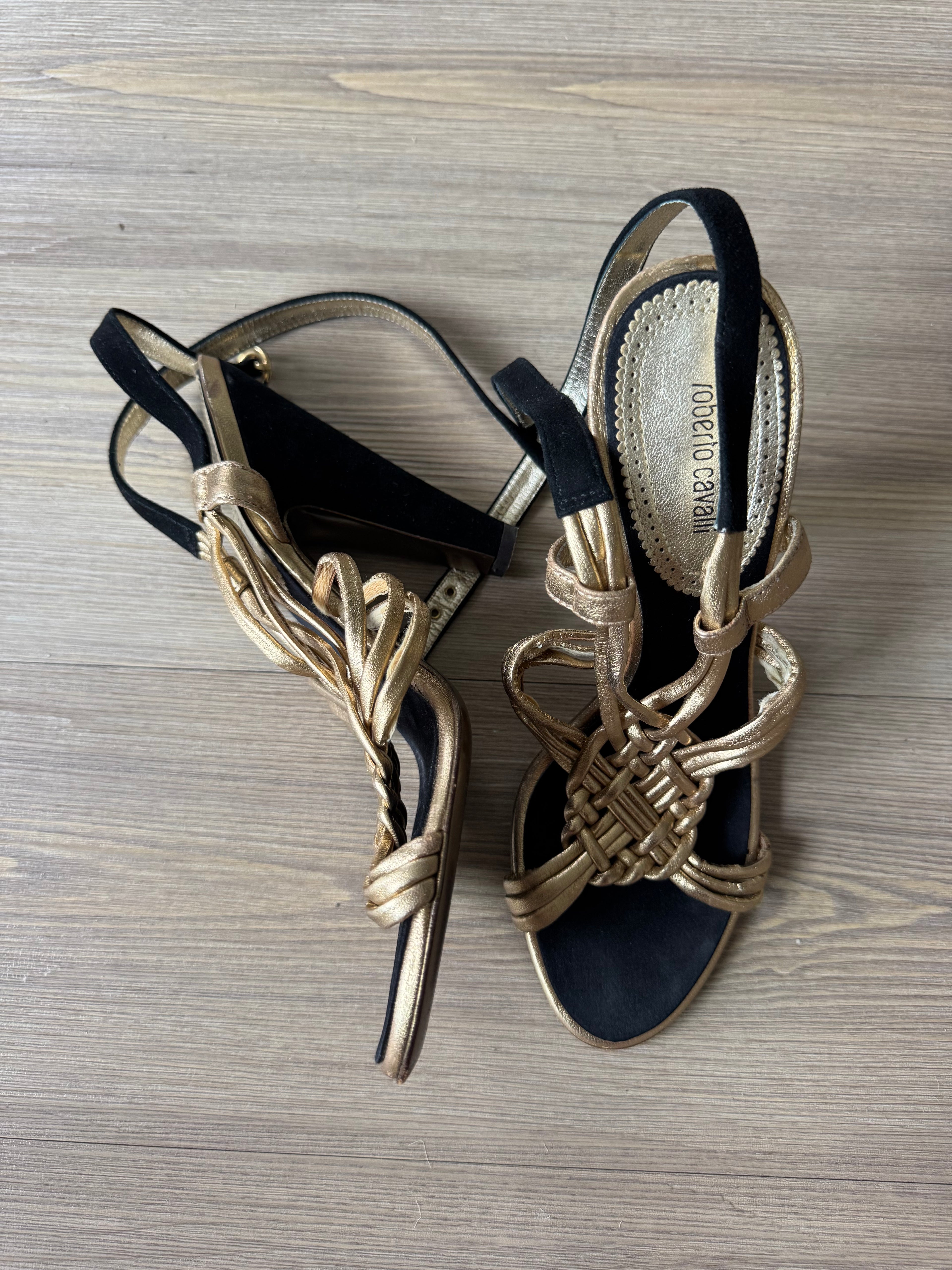 Roberto Cavalli Strappy Heels (37.5)